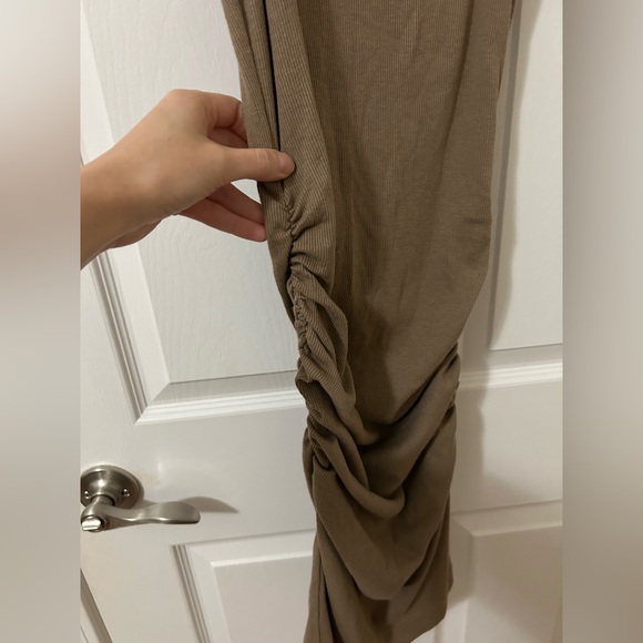 Michael stars demi ribbed dress XS cobblestone - Picture 4 of 10